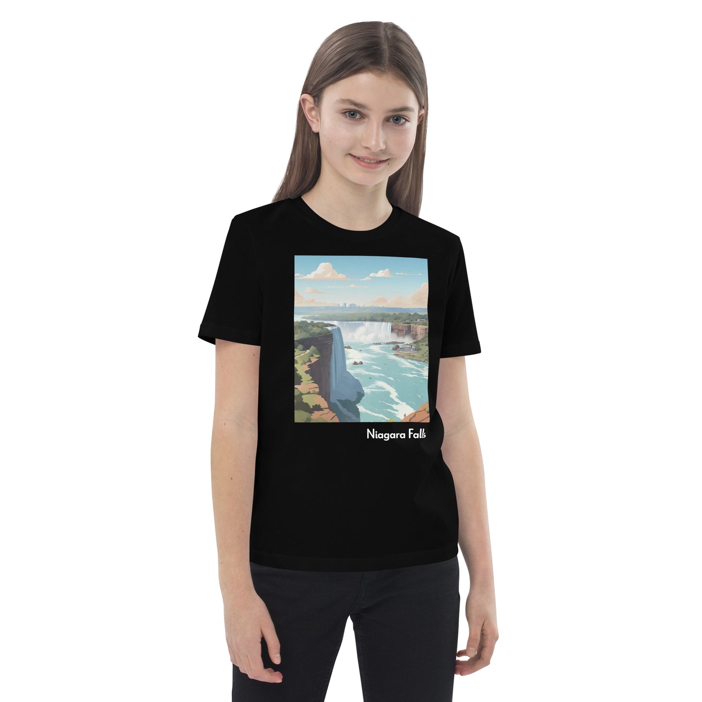 Kids Organic Cotton T-Shirt - Niagara Falls