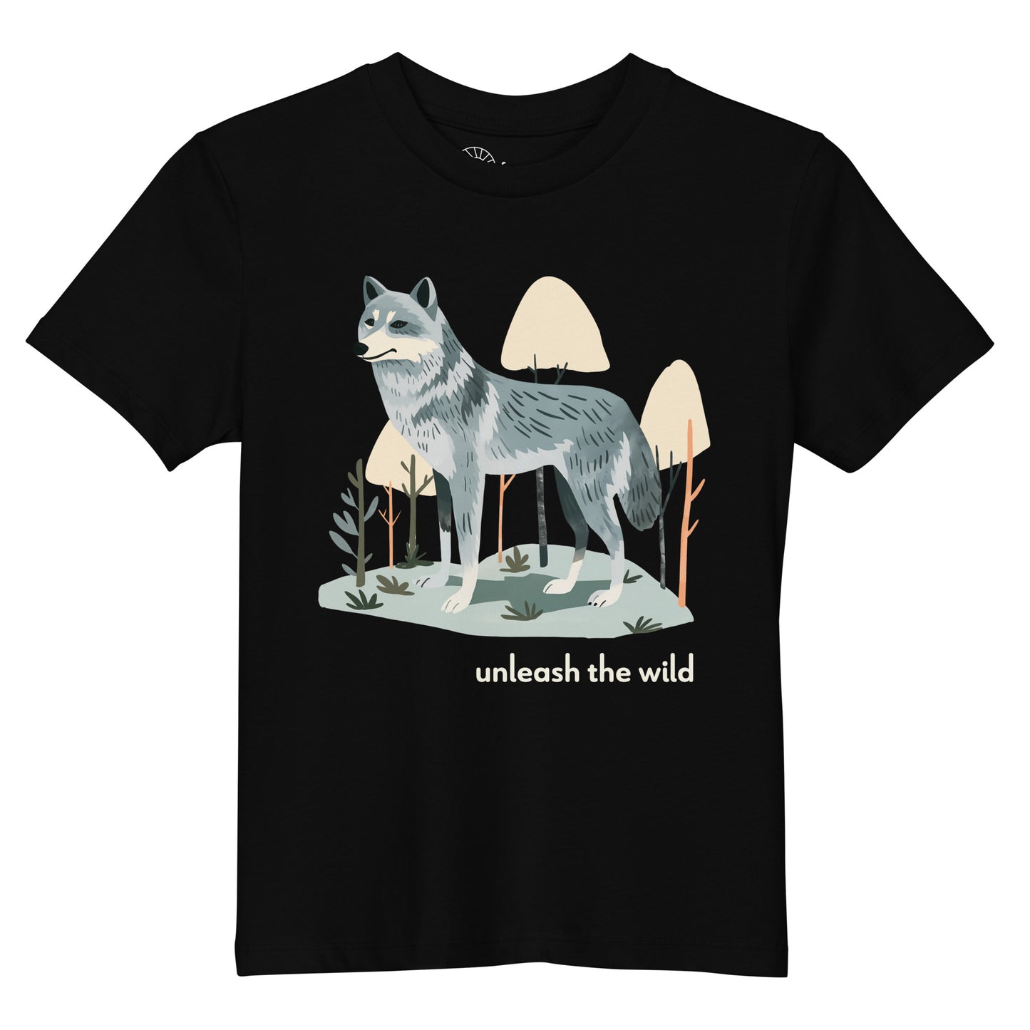 Kids Organic Cotton T-shirt - Grey Wolf