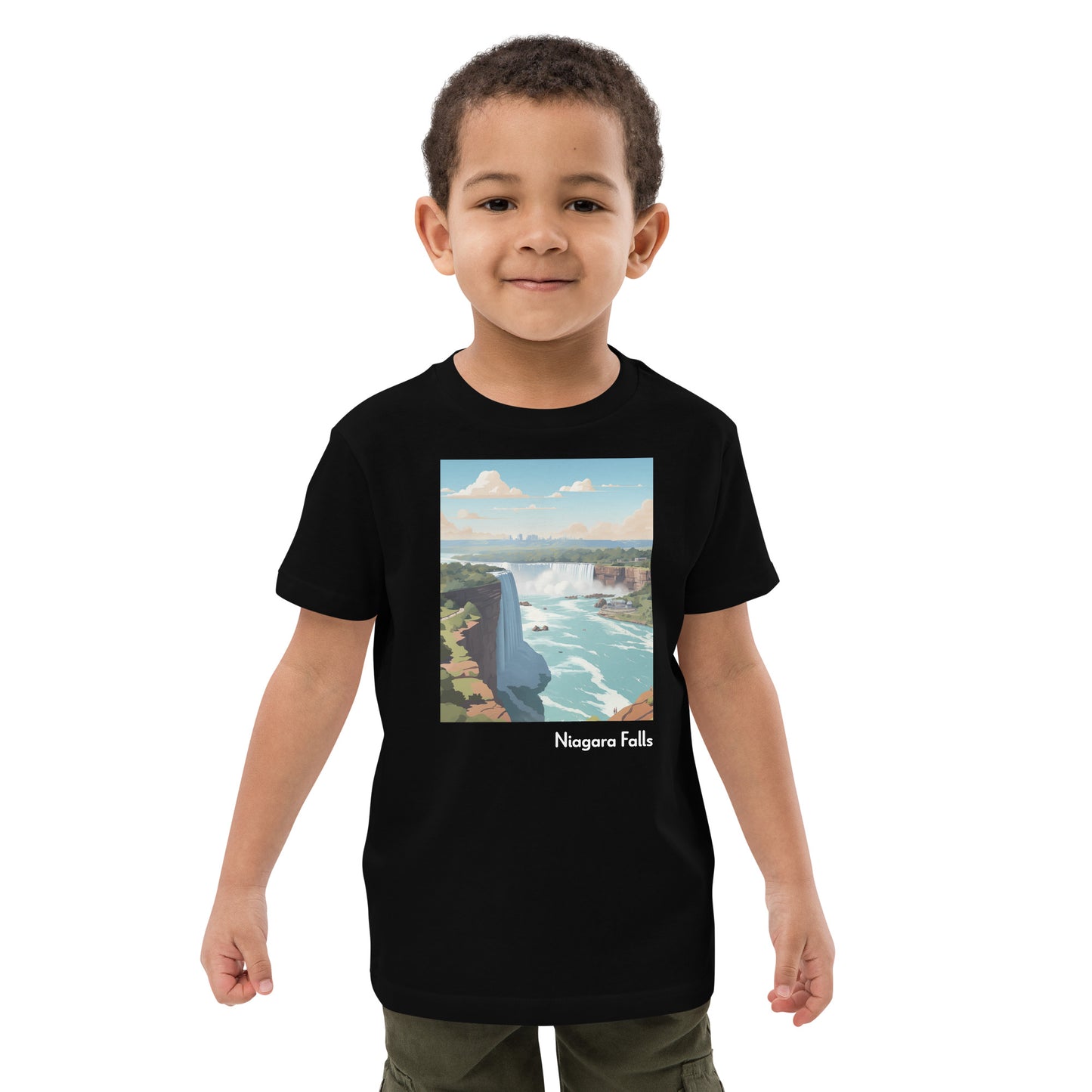 Kids Organic Cotton T-Shirt - Niagara Falls