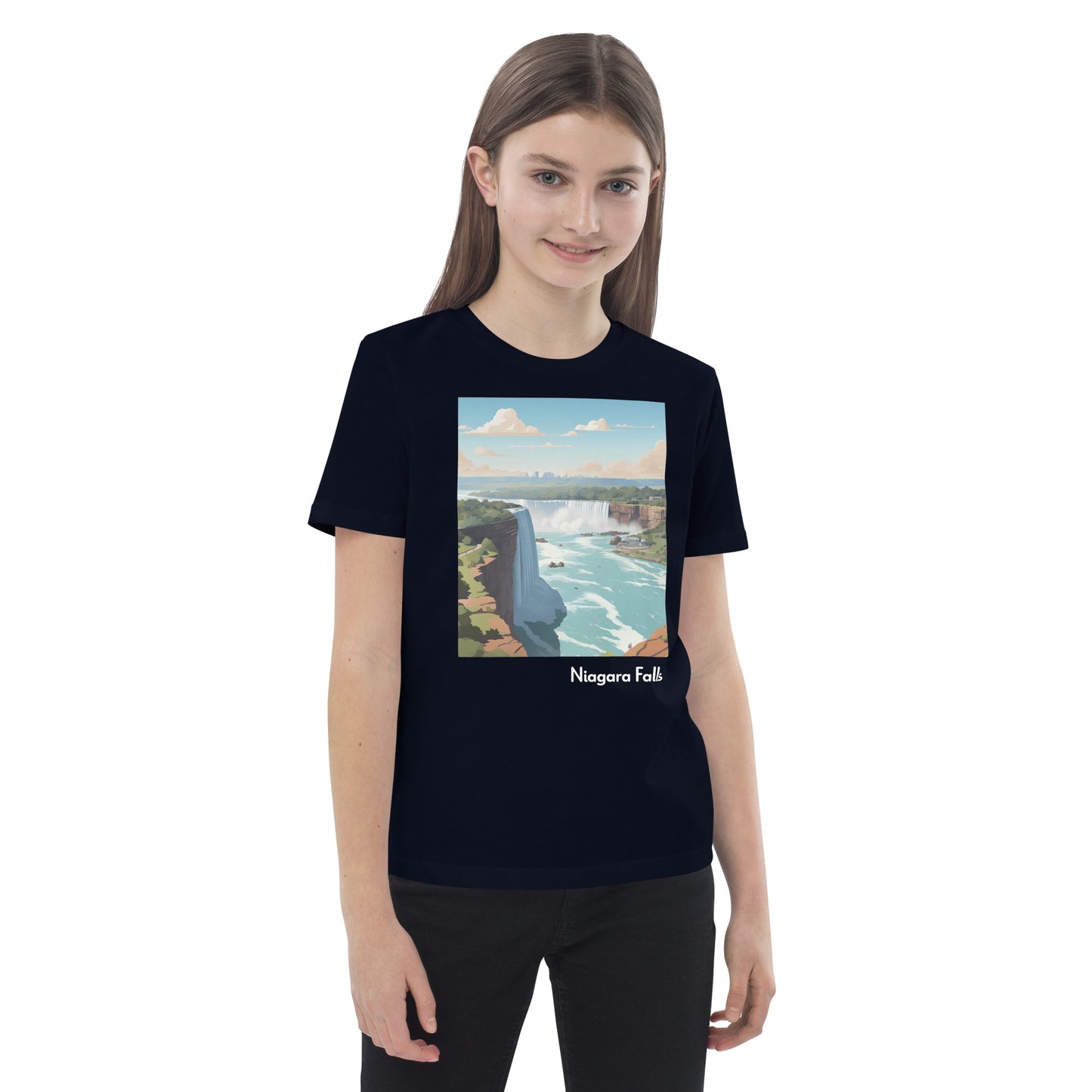 Kids Organic Cotton T-Shirt - Niagara Falls