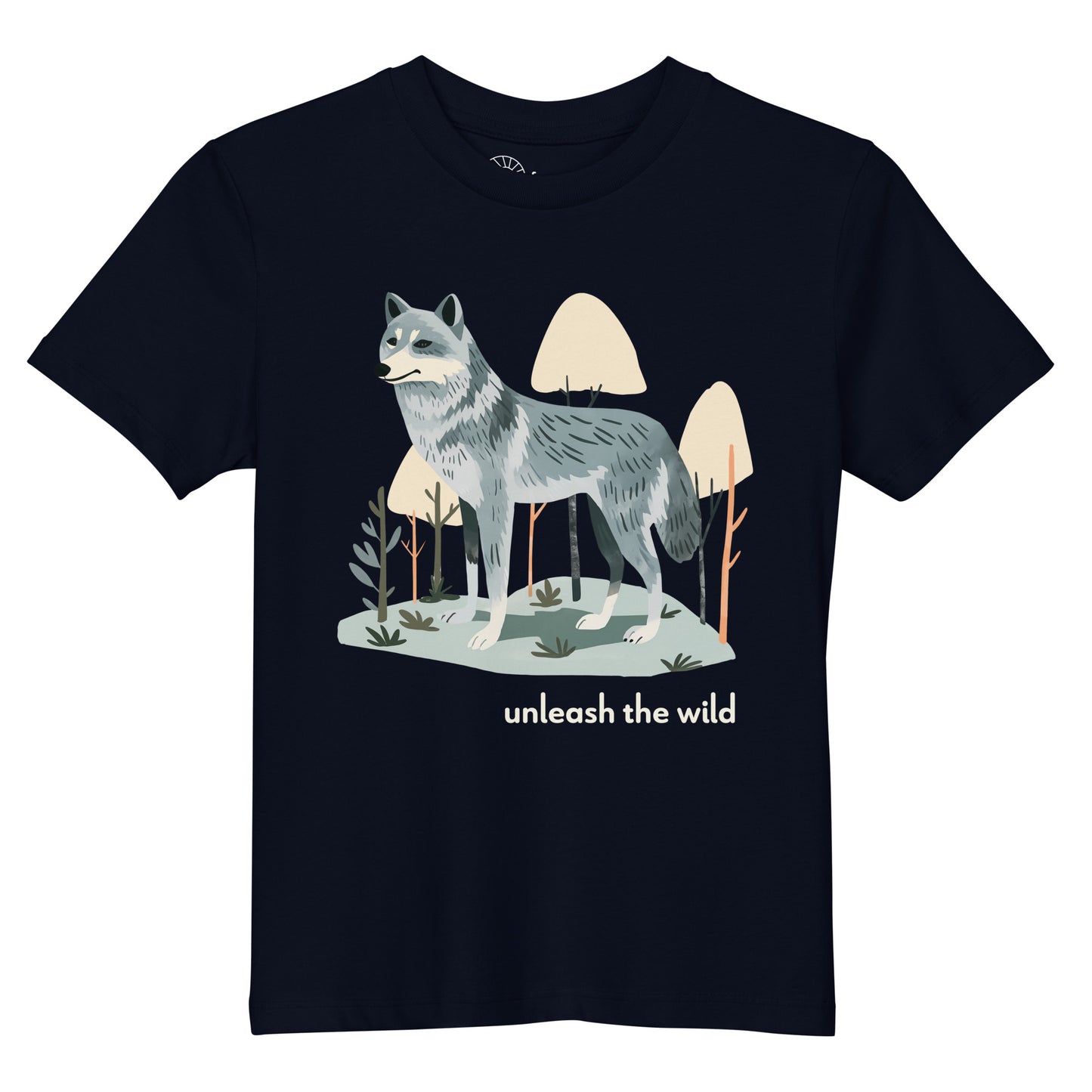 Kids Organic Cotton T-shirt - Grey Wolf