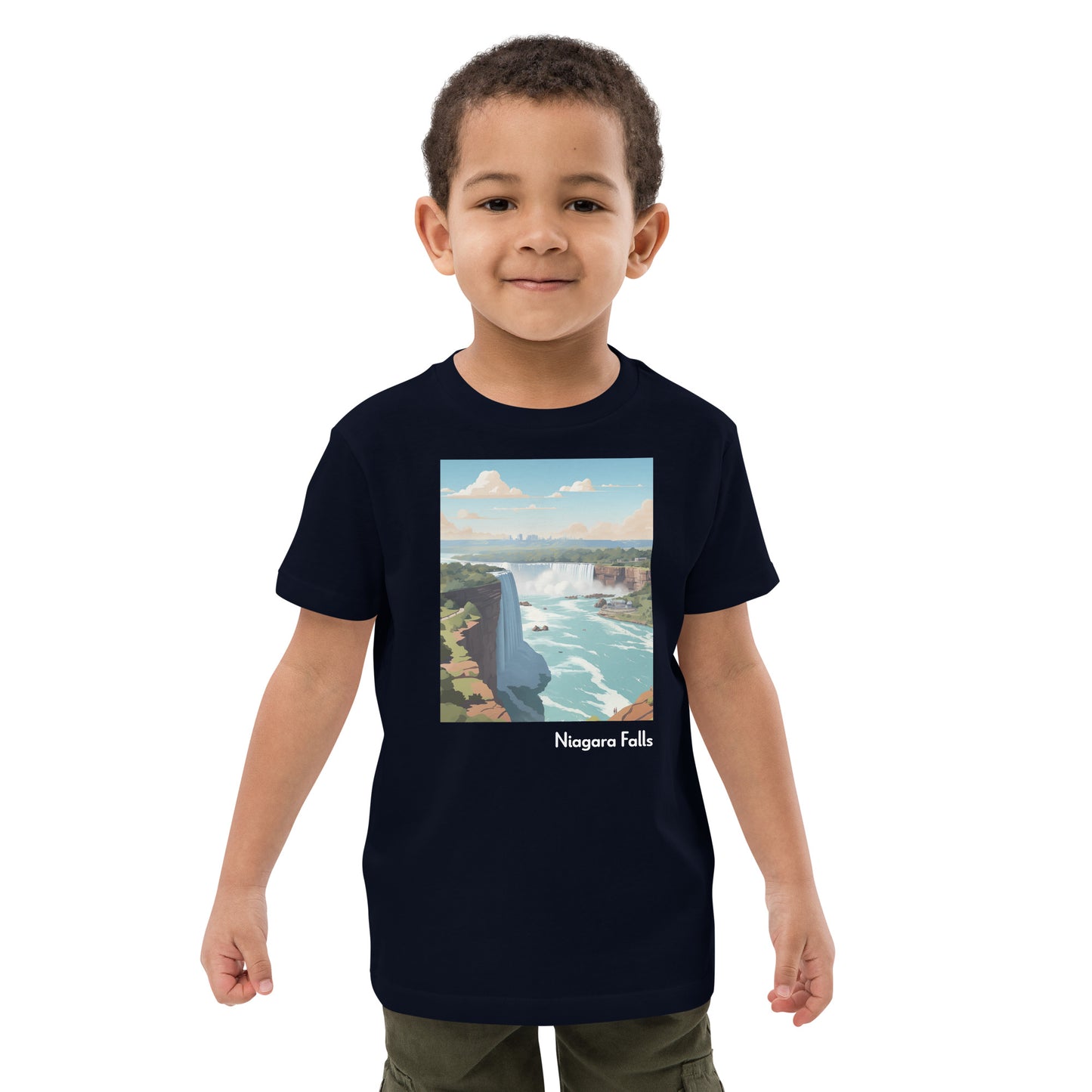 Kids Organic Cotton T-Shirt - Niagara Falls