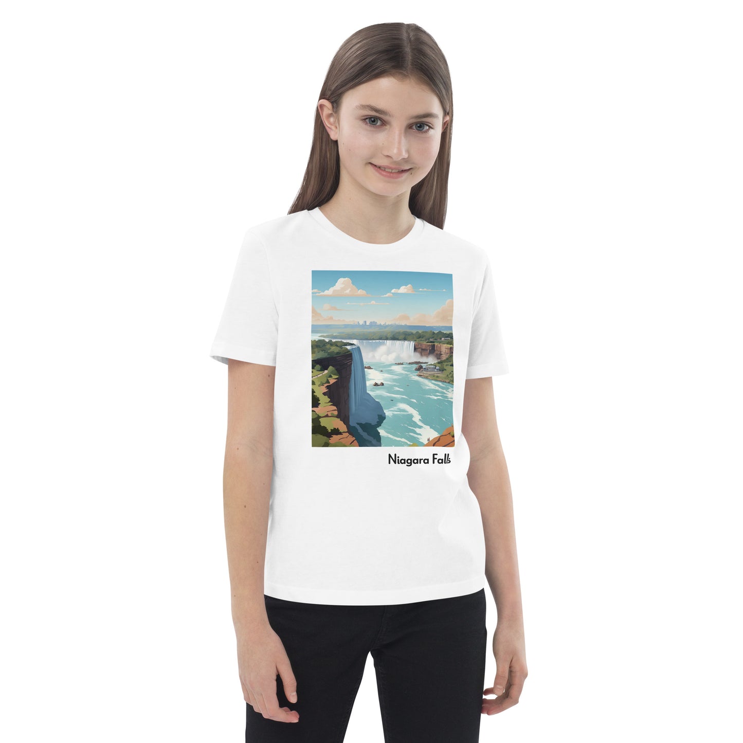 Kids Organic Cotton T-Shirt - Niagara Falls