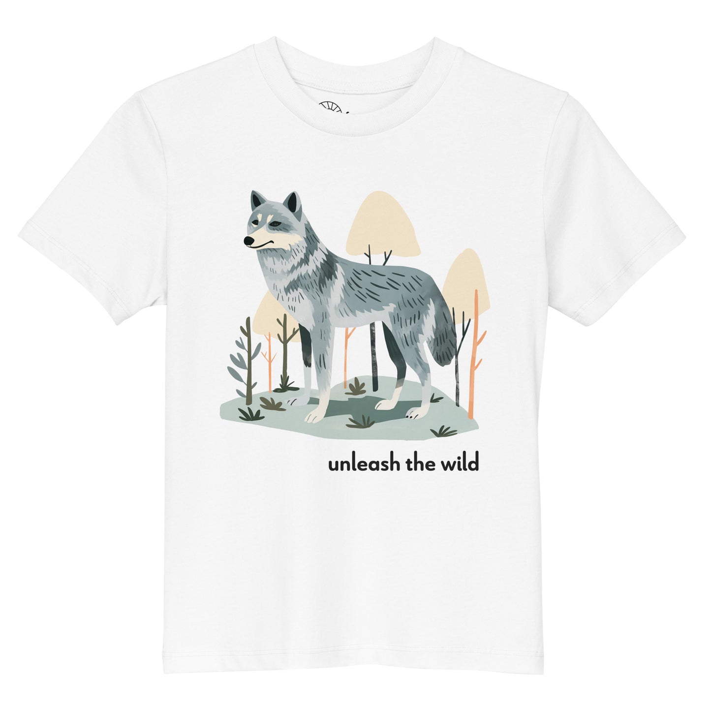 Kids Organic Cotton T-shirt - Grey Wolf