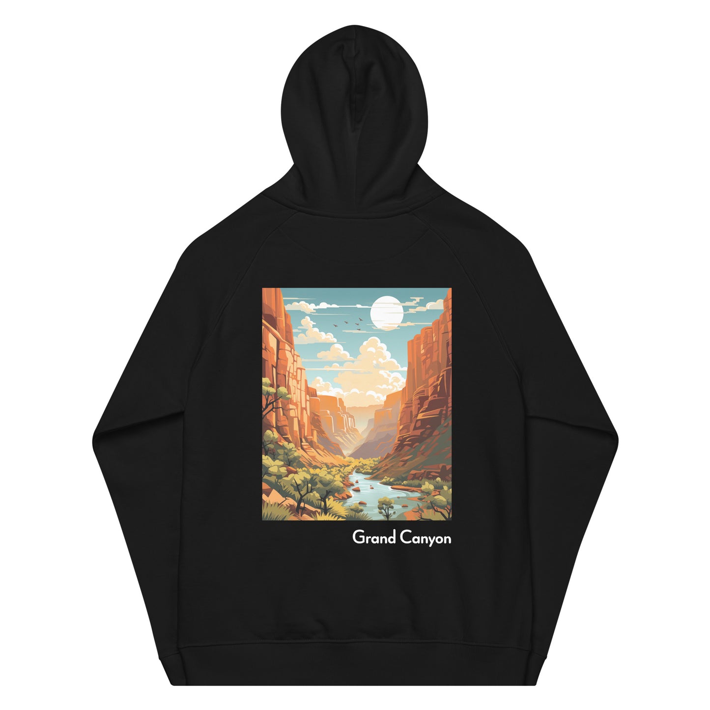 Adult Unisex Organic Eco Hoodie - Grand Canyon