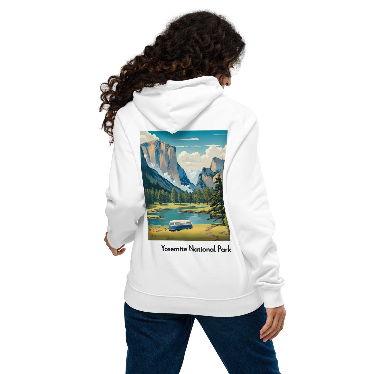 Adult Unisex Organic Eco Hoodie - Yosemite National Park