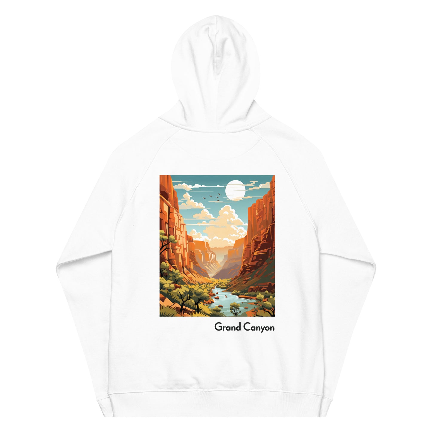 Adult Unisex Organic Eco Hoodie - Grand Canyon