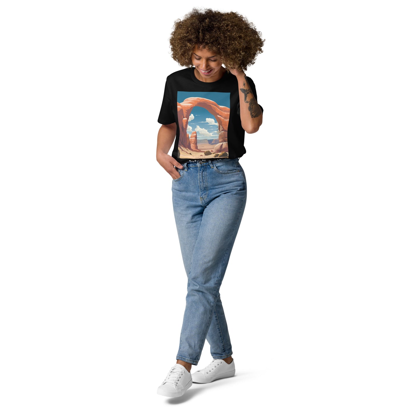 Adult Unisex Organic Cotton T-Shirt - Arches National Park