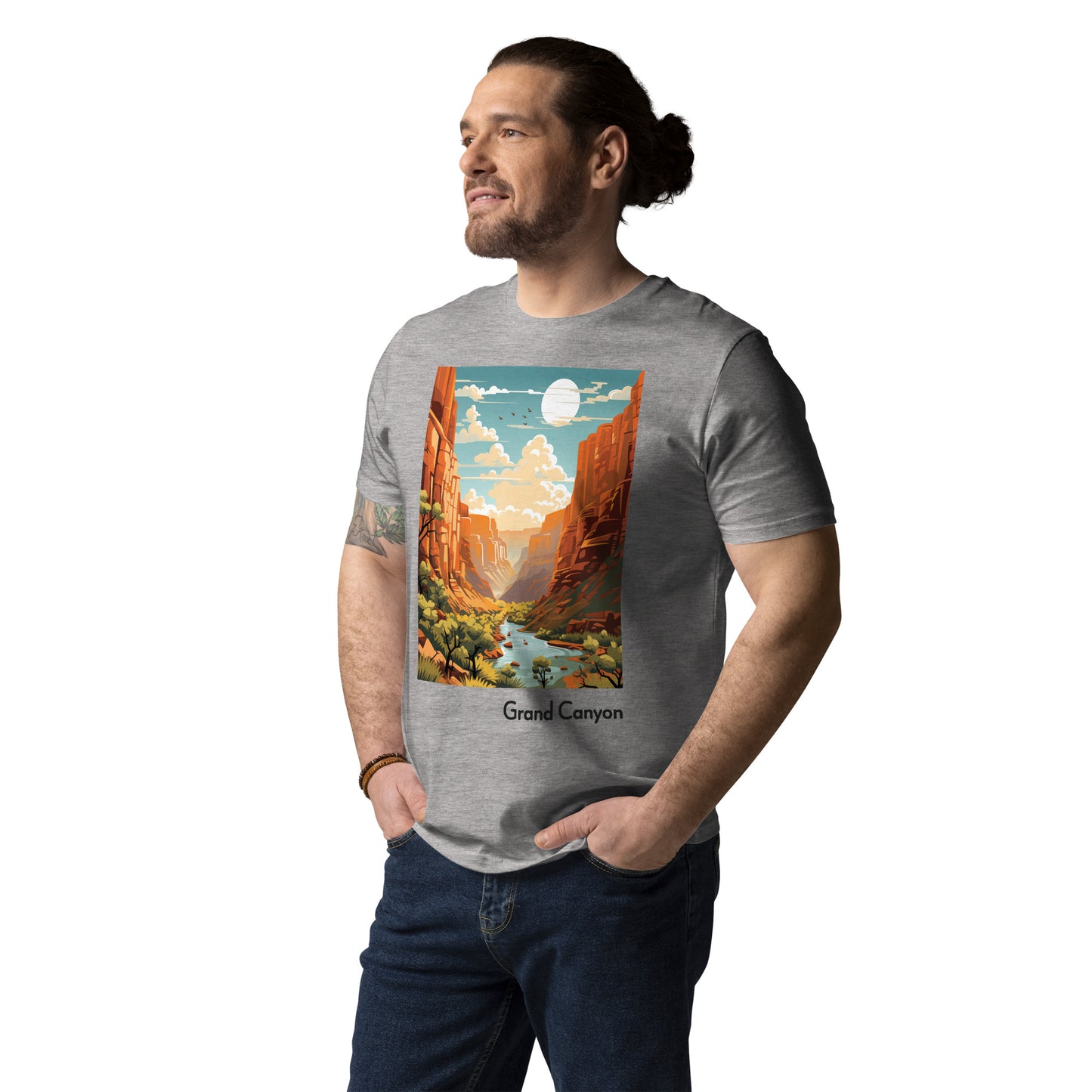 Adult Unisex Organic Cotton T-Shirt - Grand Canyon