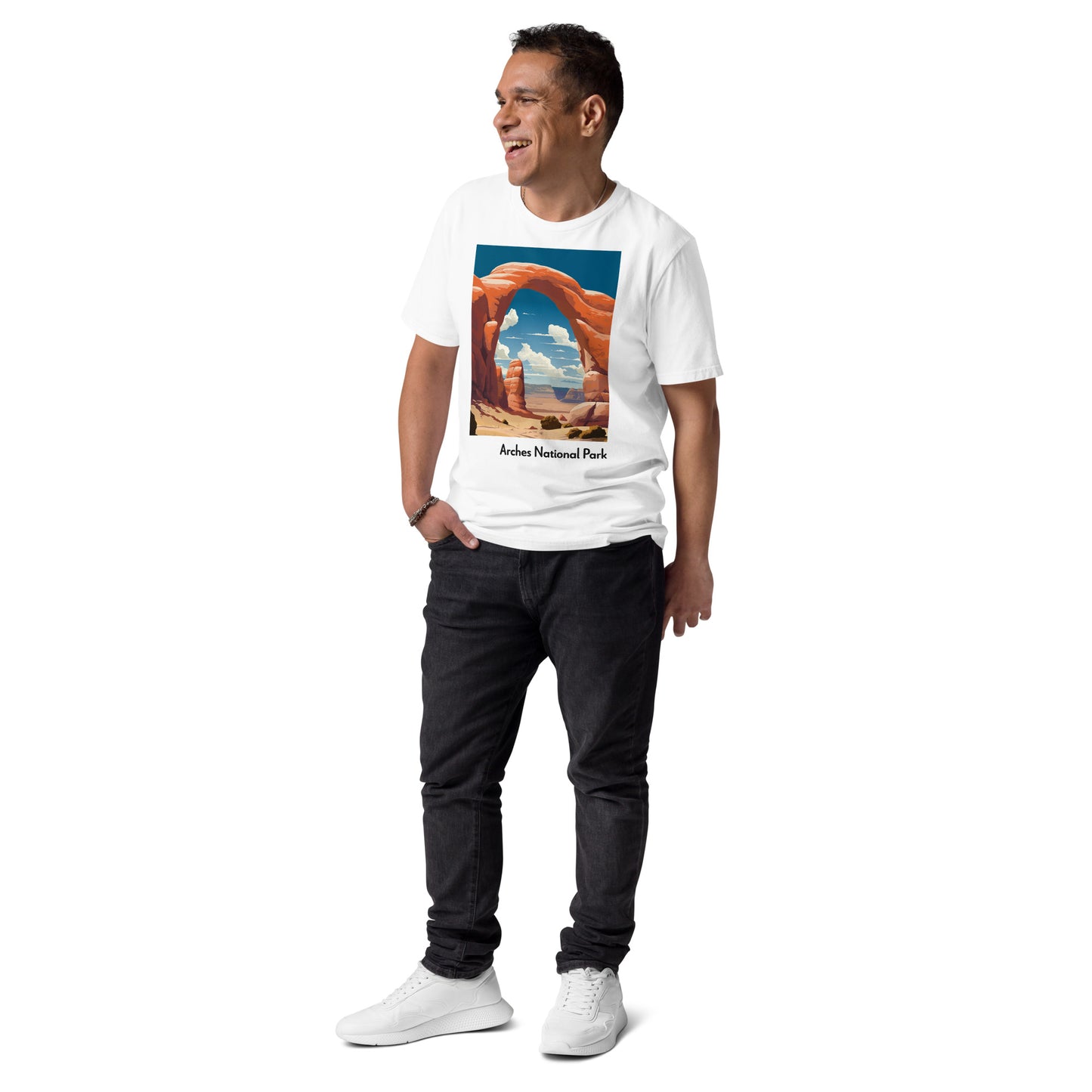 Adult Unisex Organic Cotton T-Shirt - Arches National Park
