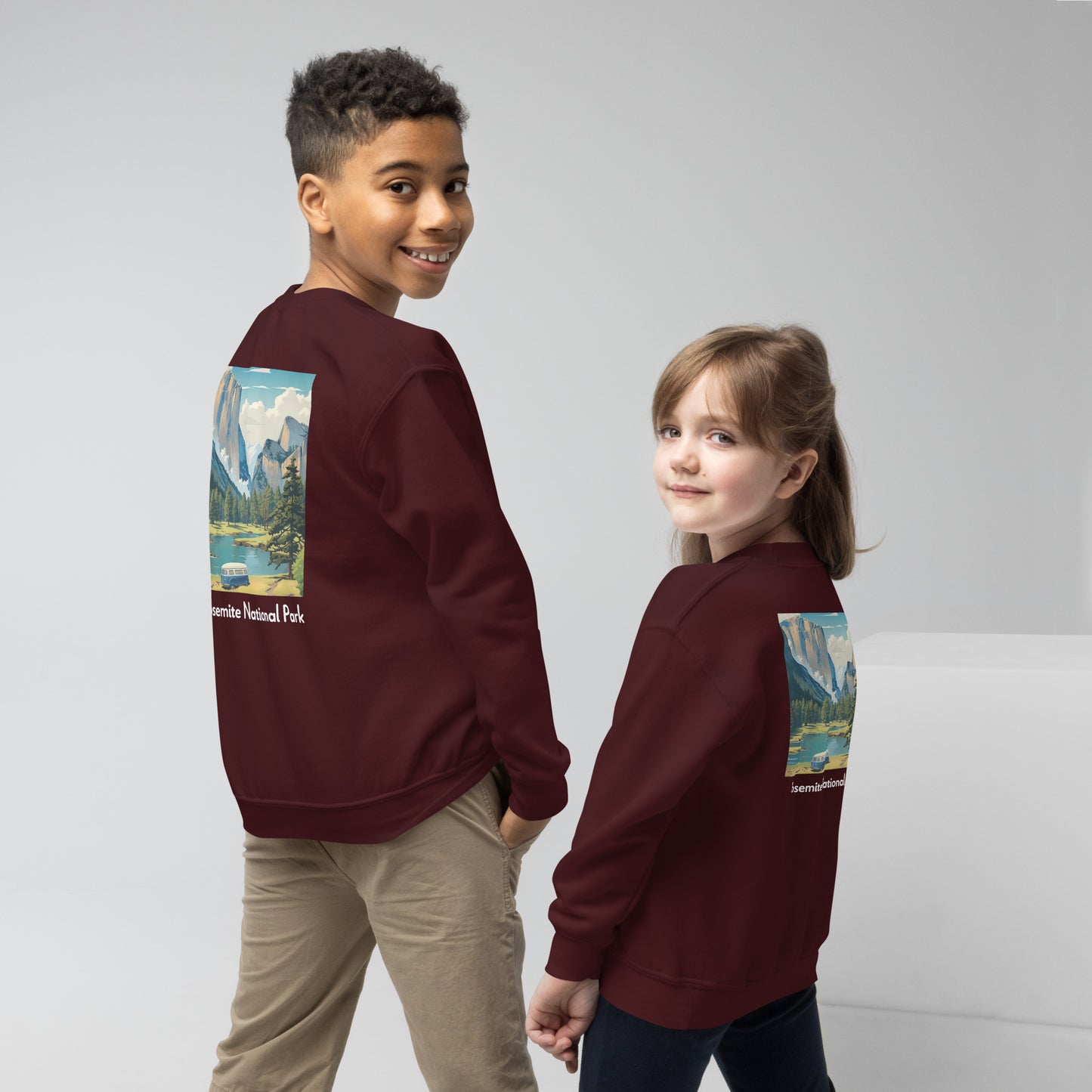 Kids Crewneck Sweatshirt - Yosemite National Park