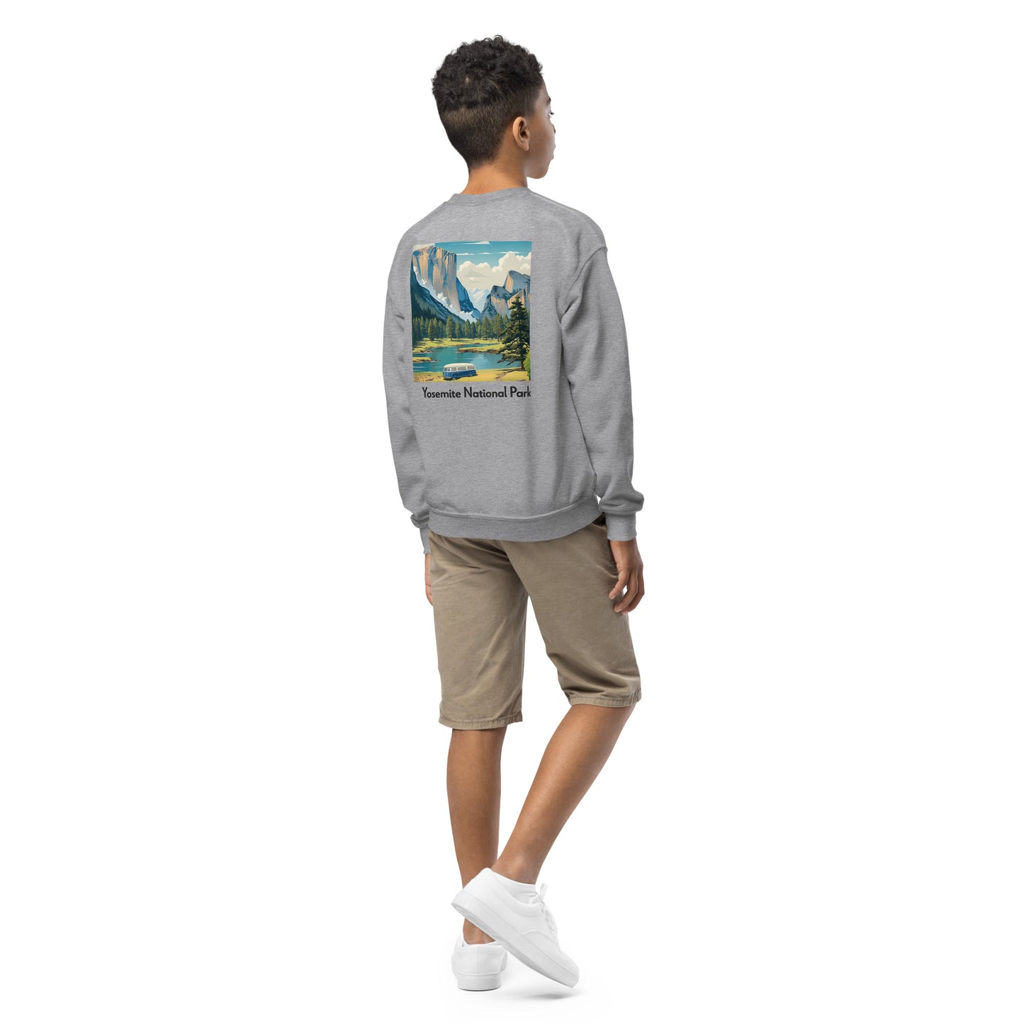 Kids Crewneck Sweatshirt - Yosemite National Park