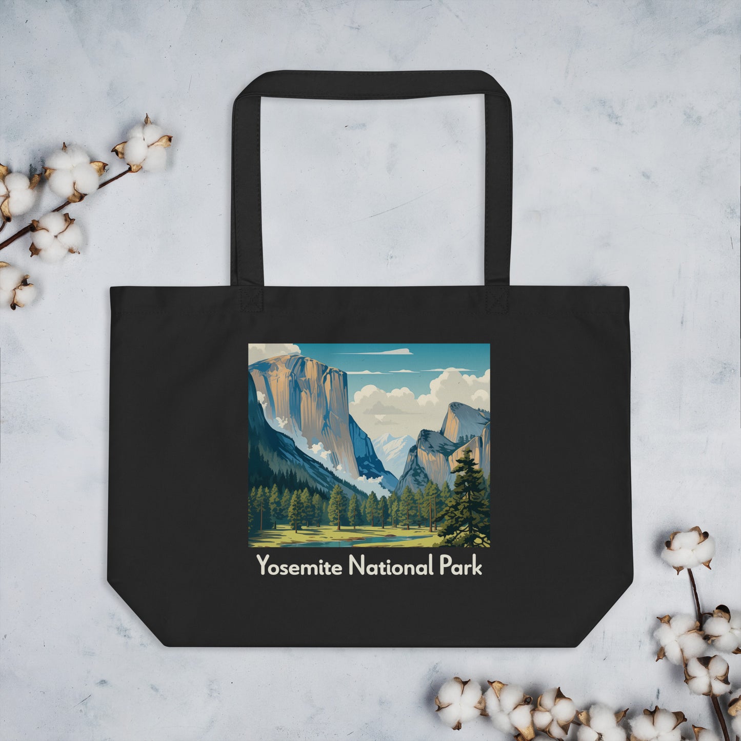 Organic Cotton Tote Bag - Yosemite