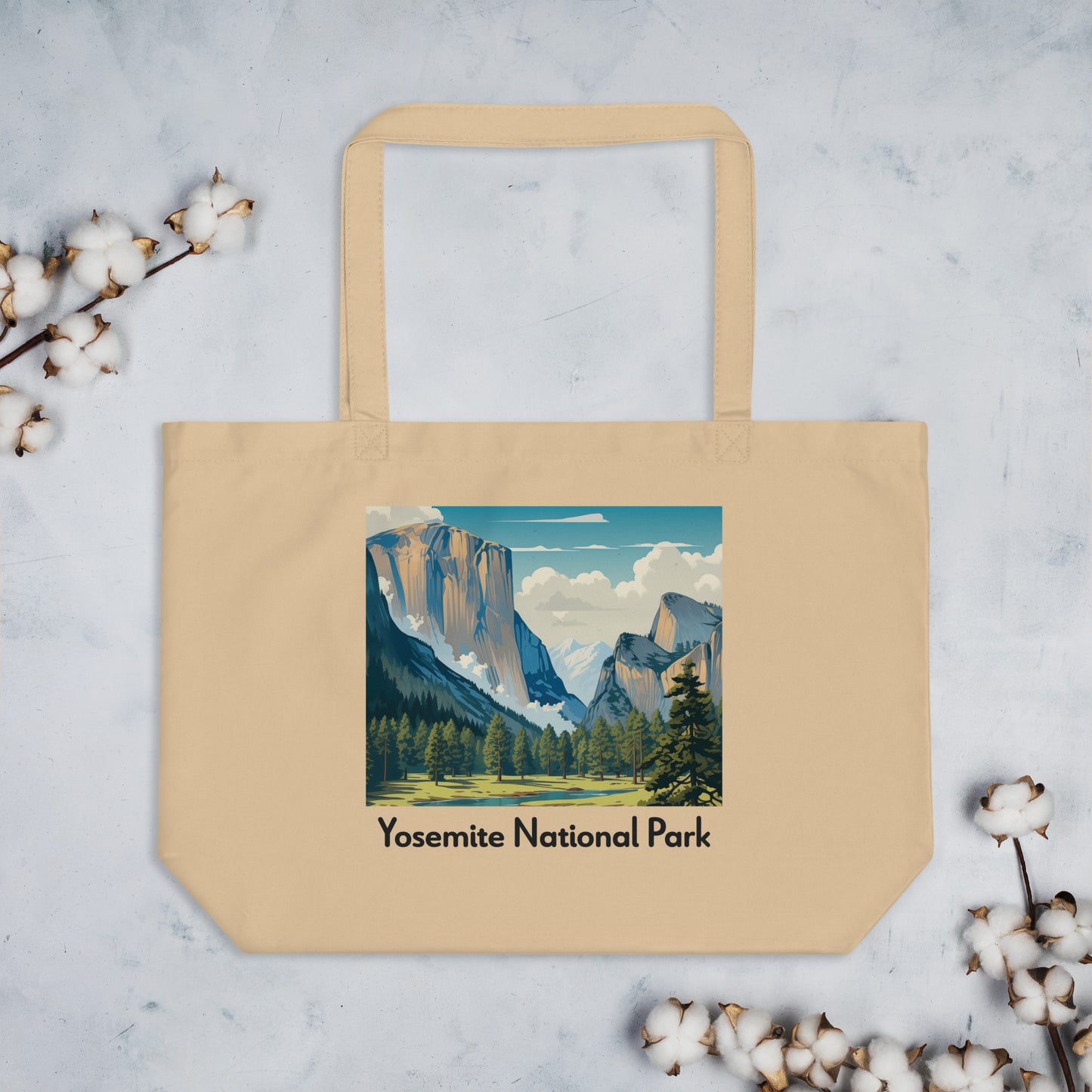 Organic Cotton Tote Bag - Yosemite