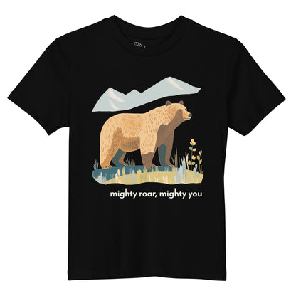 Kids Organic Cotton T-shirt - Grizzly Bear