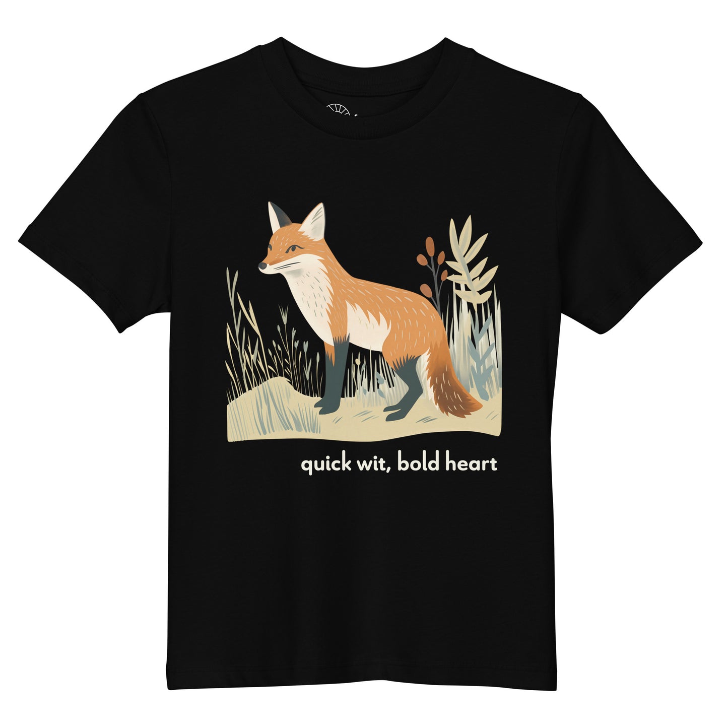 Kids Organic Cotton T-shirt - Red Fox