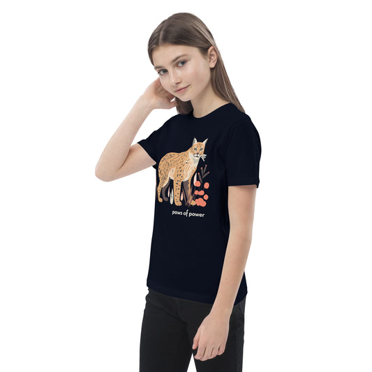 Kids Organic Cotton T-Shirt - Bobcat