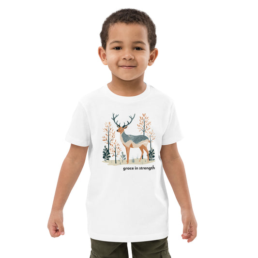 Kids Organic Cotton T-Shirt - Mountain Elk