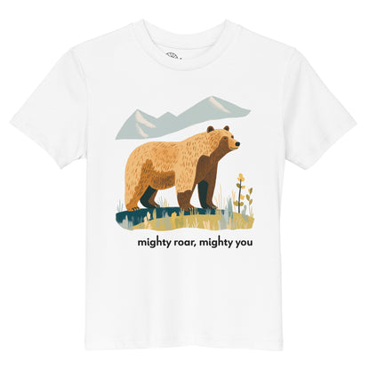 Kids Organic Cotton T-shirt - Grizzly Bear