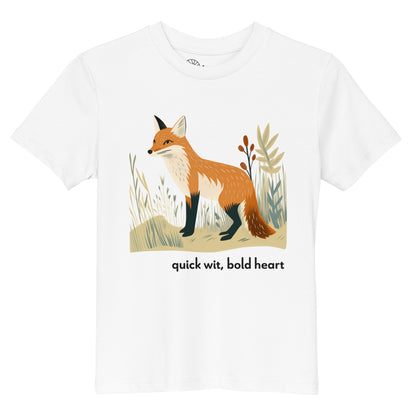 Kids Organic Cotton T-shirt - Red Fox