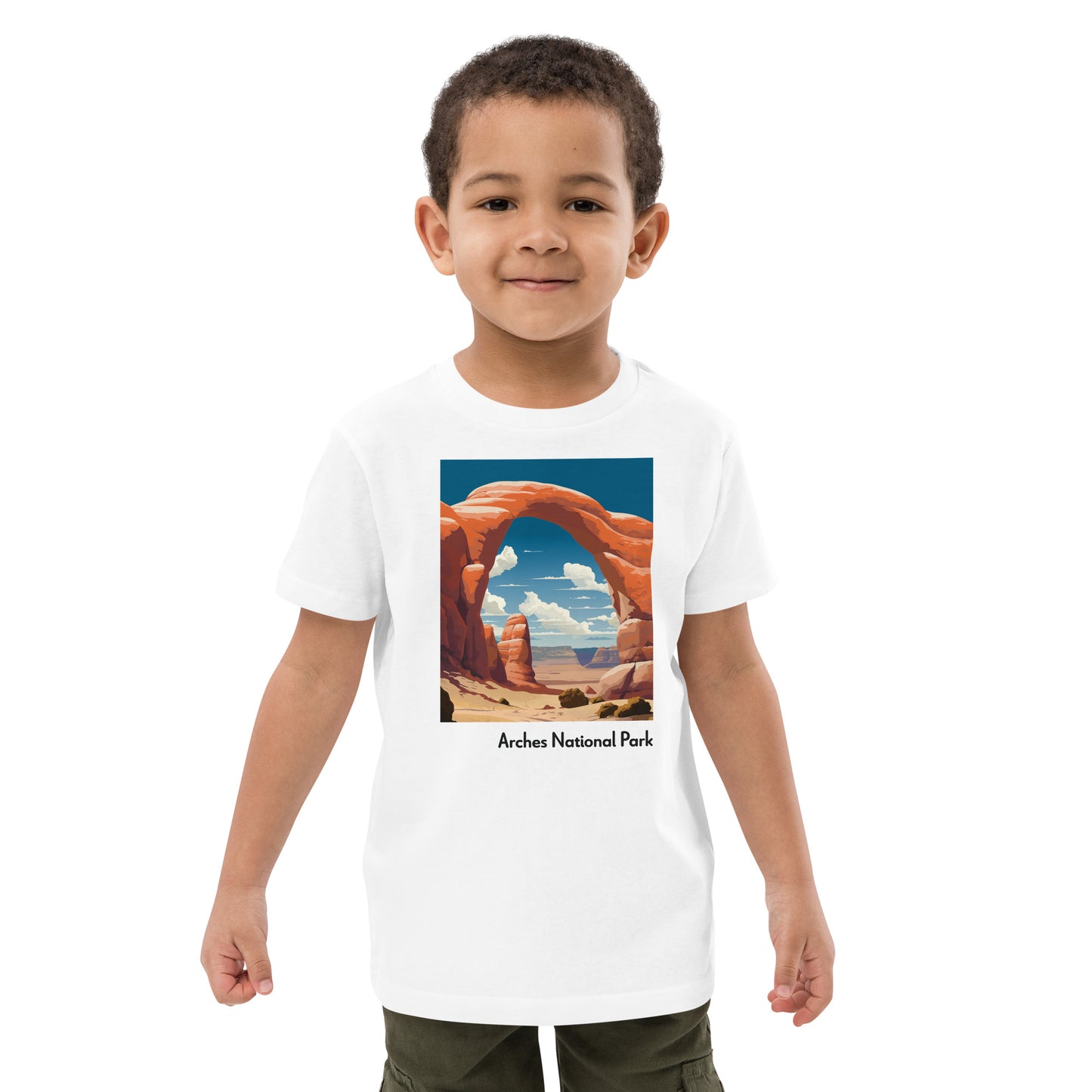 Kids Organic Cotton T-Shirt - Arches National Park