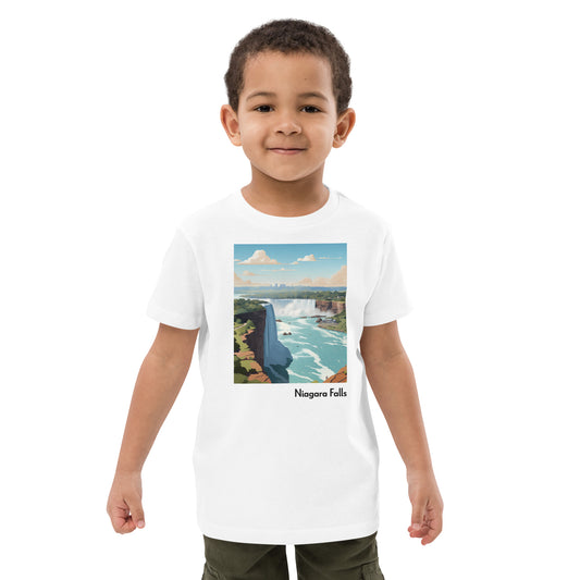 Kids Organic Cotton T-Shirt - Niagara Falls