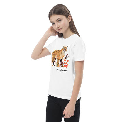 Kids Organic Cotton T-Shirt - Bobcat