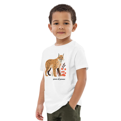 Kids Organic Cotton T-Shirt - Bobcat