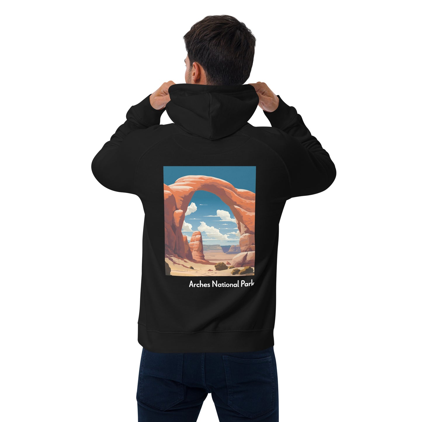 Adult Unisex Organic Eco Hoodie - Arches National Park