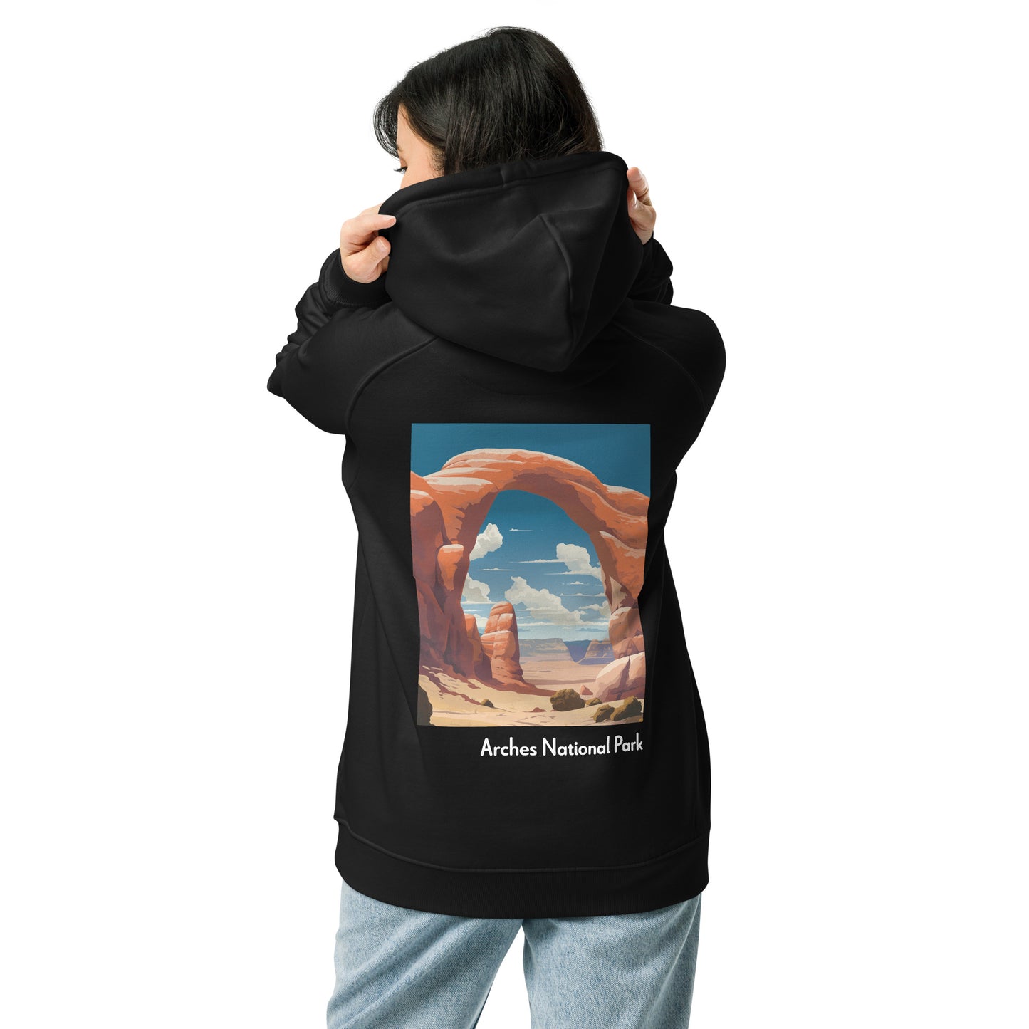 Adult Unisex Organic Eco Hoodie - Arches National Park