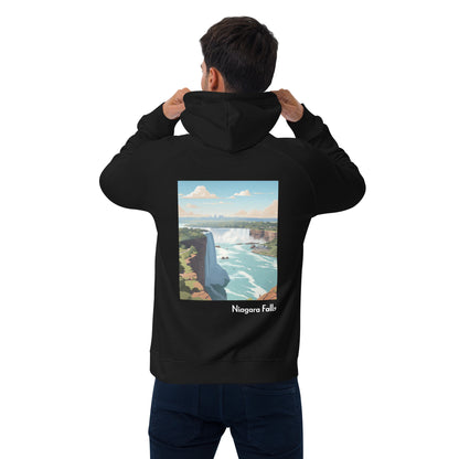 Adult Unisex Organic Eco Hoodie - Niagara Falls