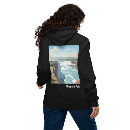 Adult Unisex Organic Eco Hoodie - Niagara Falls