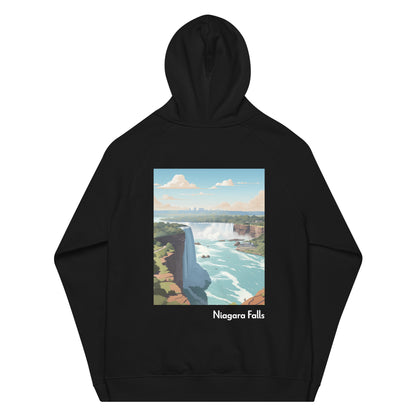 Adult Unisex Organic Eco Hoodie - Niagara Falls