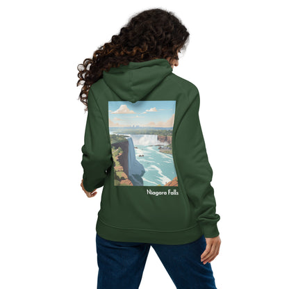 Adult Unisex Organic Eco Hoodie - Niagara Falls