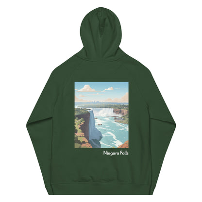 Adult Unisex Organic Eco Hoodie - Niagara Falls