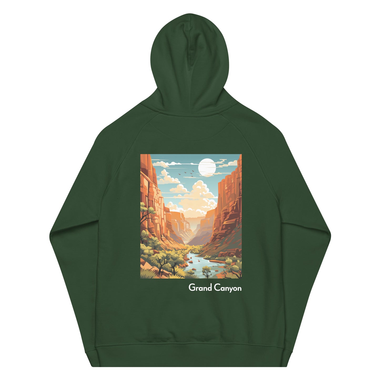 Adult Unisex Organic Eco Hoodie - Grand Canyon
