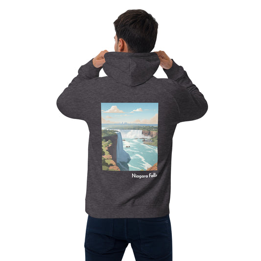 Adult Unisex Organic Eco Hoodie - Niagara Falls