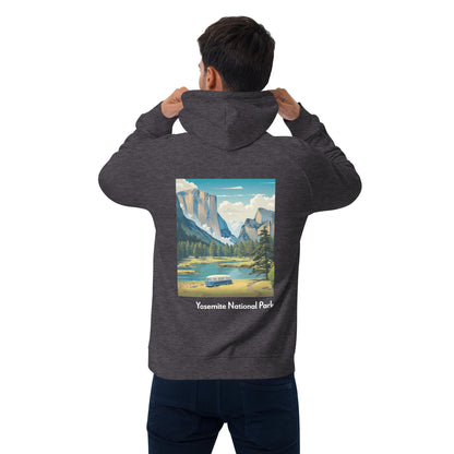 Adult Unisex Organic Eco Hoodie - Yosemite National Park