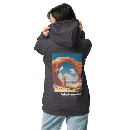 Adult Unisex Organic Eco Hoodie - Arches National Park