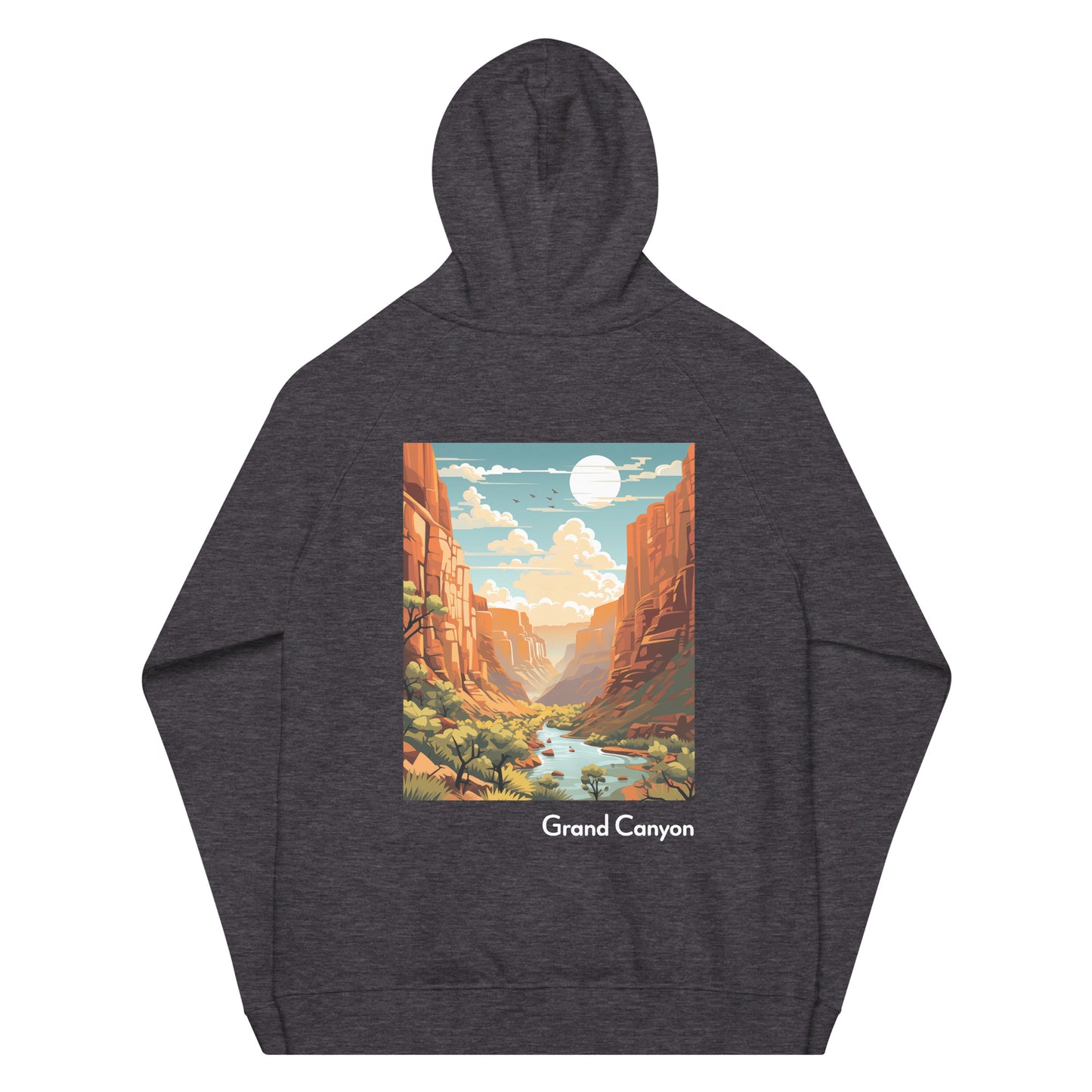 Adult Unisex Organic Eco Hoodie - Grand Canyon