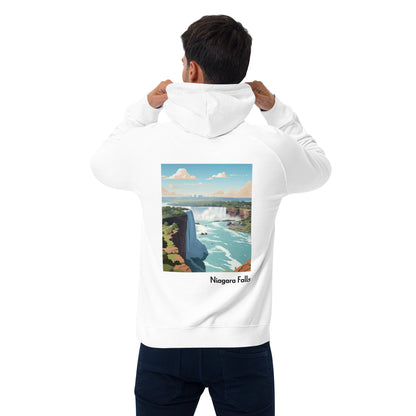 Adult Unisex Organic Eco Hoodie - Niagara Falls