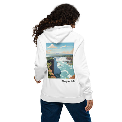 Adult Unisex Organic Eco Hoodie - Niagara Falls