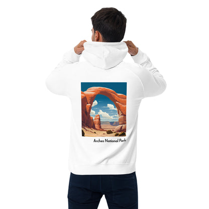 Adult Unisex Organic Eco Hoodie - Arches National Park