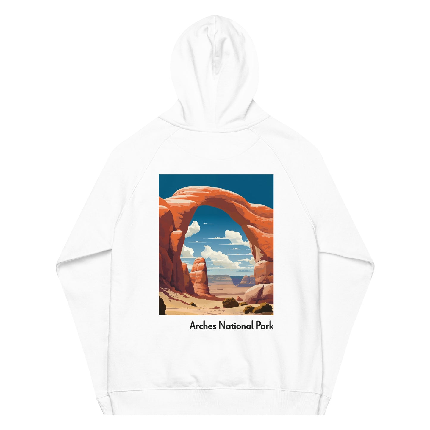 Adult Unisex Organic Eco Hoodie - Arches National Park