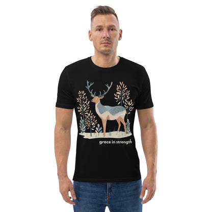 Adult Unisex Organic Cotton T-Shirt - Mountain Elk