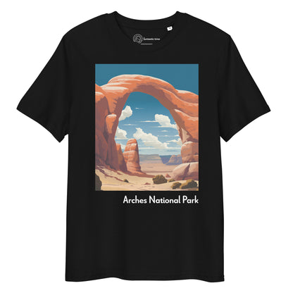 Adult Unisex Organic Cotton T-Shirt - Arches National Park