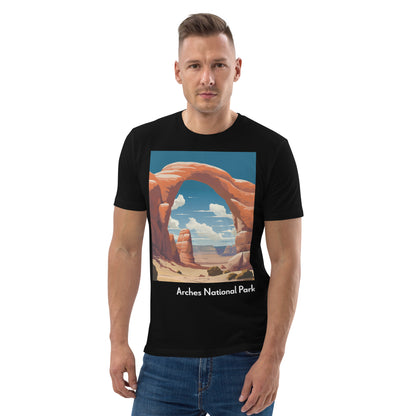 Adult Unisex Organic Cotton T-Shirt - Arches National Park