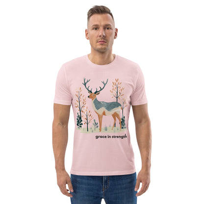 Adult Unisex Organic Cotton T-Shirt - Mountain Elk