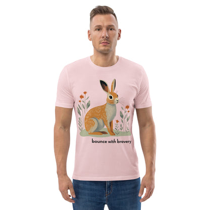 Adult Unisex Organic Cotton T-Shirt - Cottontail Rabbit