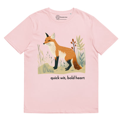 Adult Unisex Organic Cotton T-Shirt - Red Fox